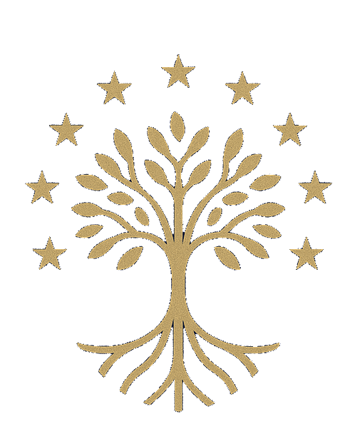 Logotipo institucional da Sonho Europeu - árvore dourada com estrelas