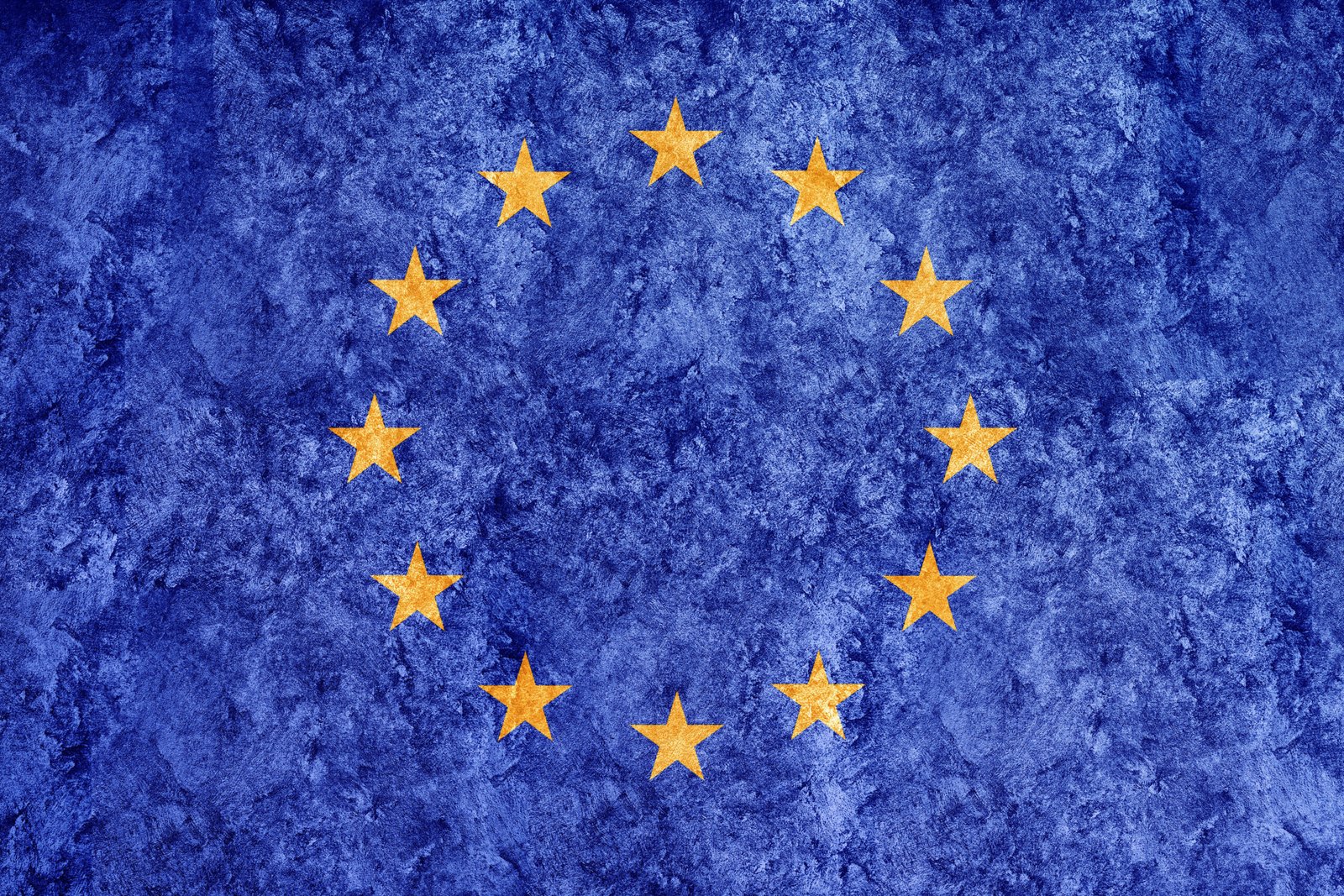 European Union Metallic flag, Textured flag Cidadania europeia
